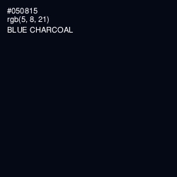#050815 - Blue Charcoal Color Image